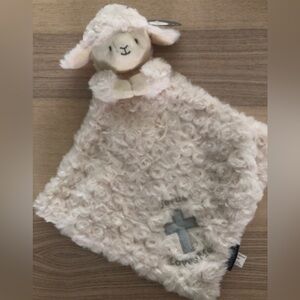 Lamb rattle blankie